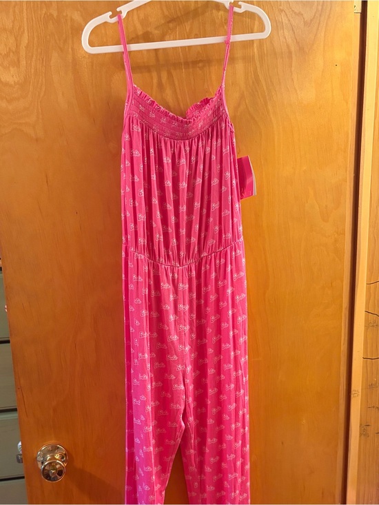 Posh Peanut Other - Posh Peanut Bright Pink Printed Dress with Barbie Logo